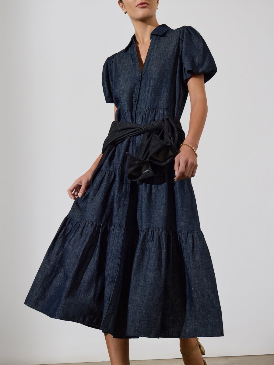 Brochu Walker Havana Midi Dress - Indigo Medium Brochu Walker Havana Midi Dress - Indigo Medium