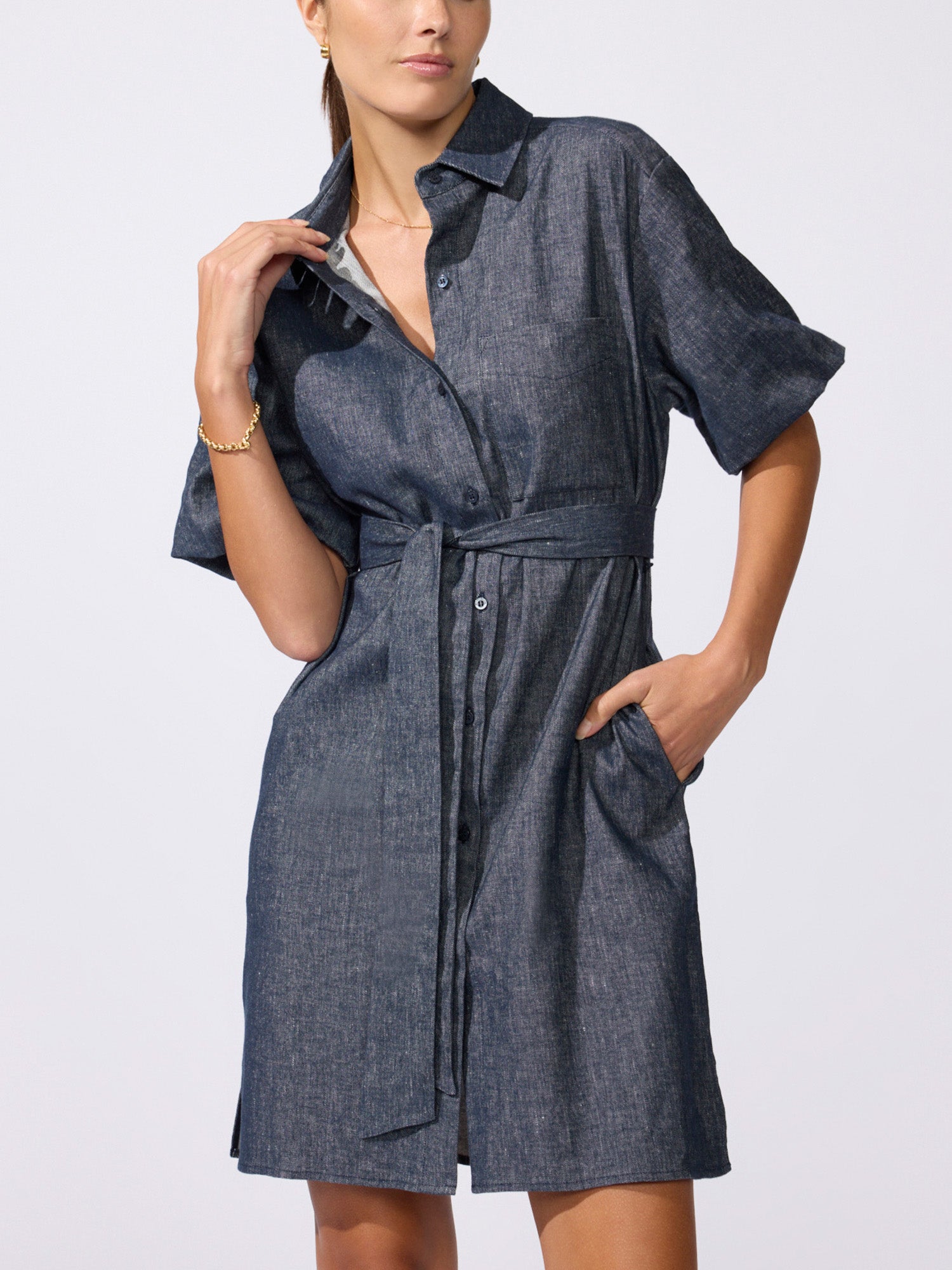 Women's Villa Denim Dress in Indigo | Brochu Walker L
