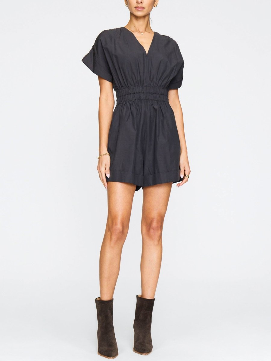 Black Alessia Romper Washed | Brochu Walker