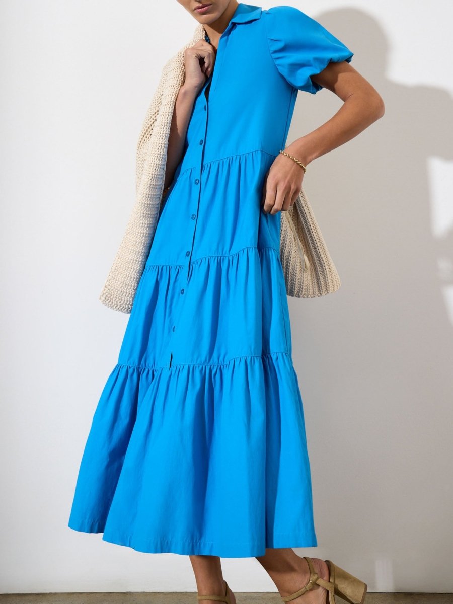 Women's Havana Dress in Blue – Brochu Walker