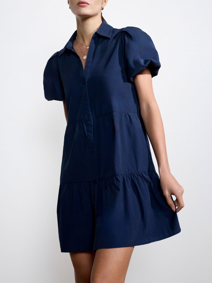 Navy Havana Mini Dress Alina | Brochu Walker