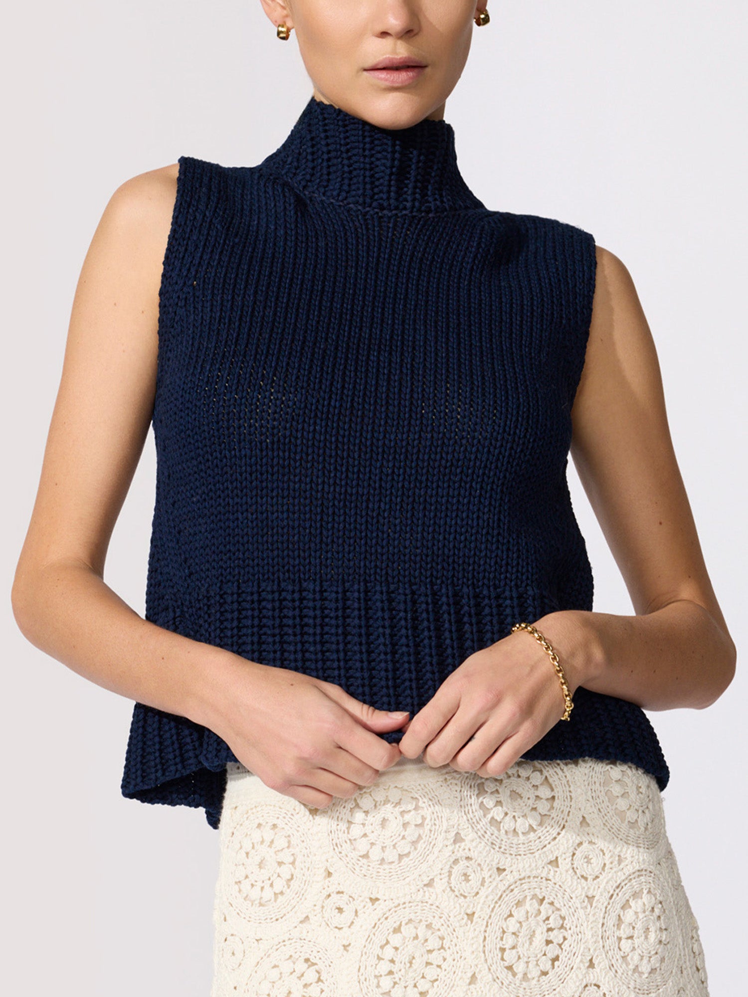 Women's Joseph Top in Navy | Brochu Walker