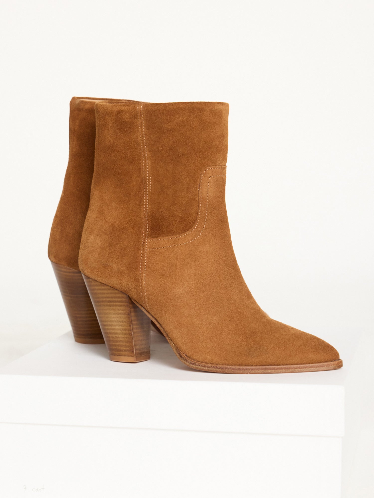 Marfa light brown suded boot side view 4