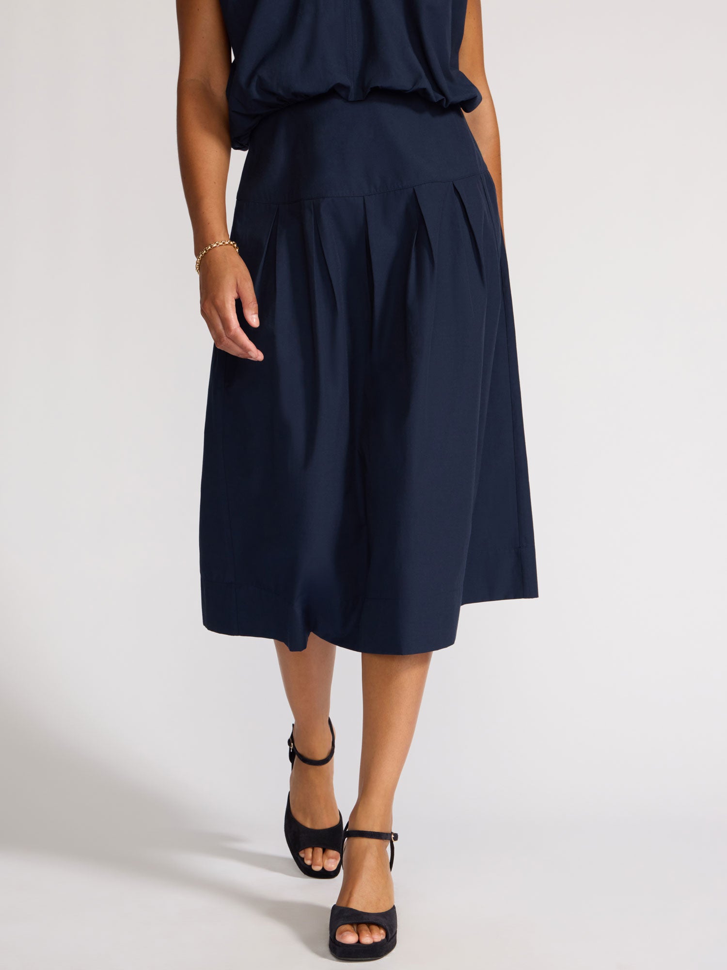 Women's Margot Skirt in Navy | Brochu Walker