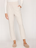 Penn Terry off-white ankle pant front view
