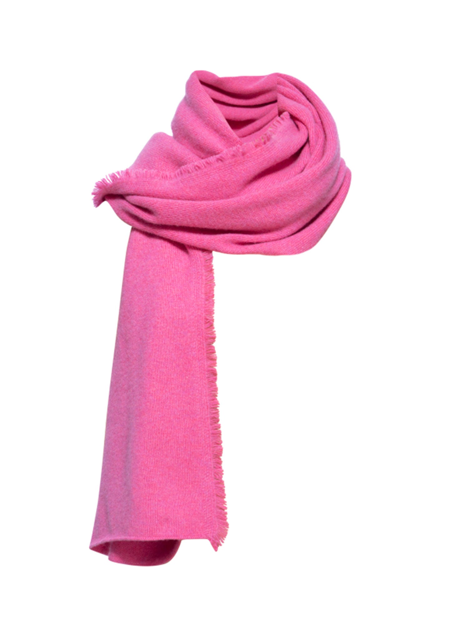 Cashmere fringe pink wrap wrap view