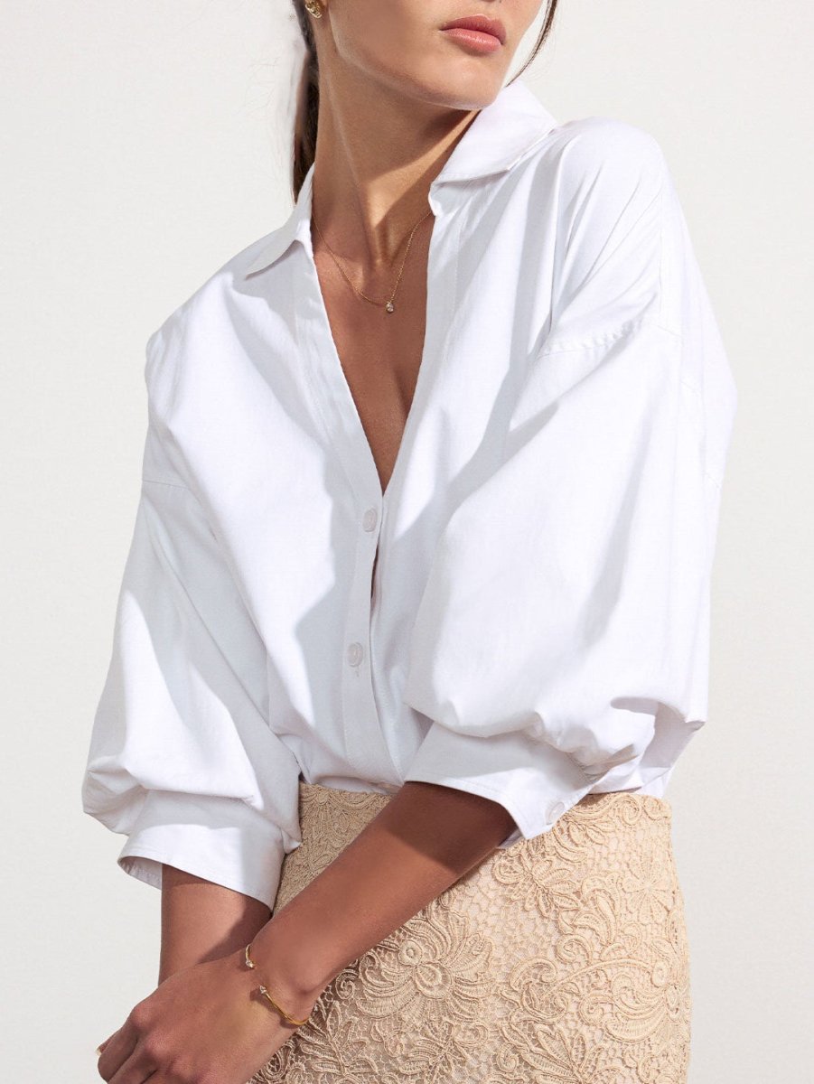 Women's Kate Shirt in Salt White