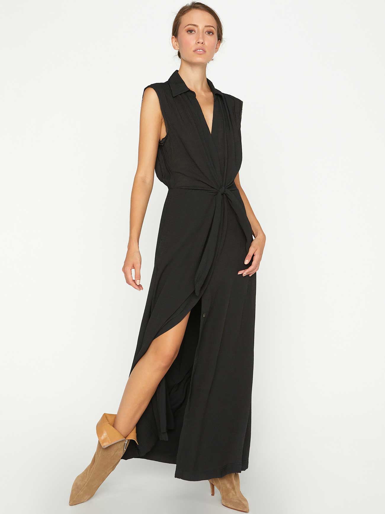 Women's Madsen Sleeveless Maxi Dress, Black