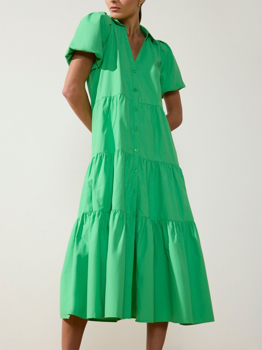 Brochu Walker Havana Dress in Derby Green, XS Brochu Walker Havana Dress in Derby Green, XS