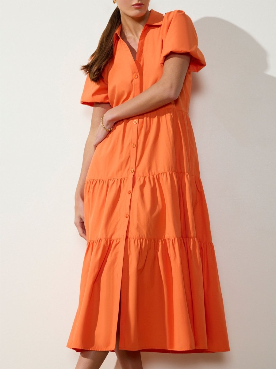 Brochu Walker Havana Dress in Tangerine Brochu Walker Havana Dress in Tangerine