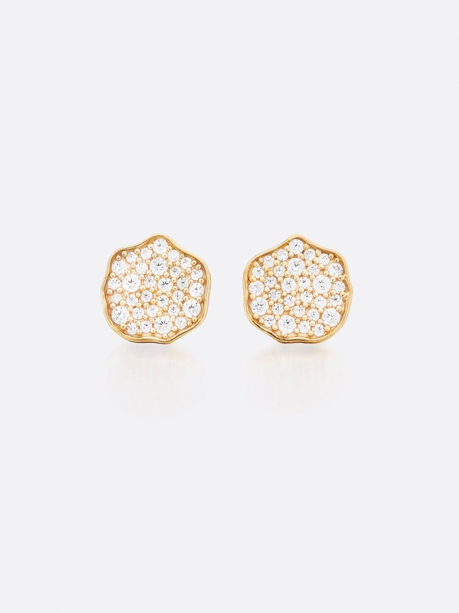 Brochu Walker Women's Fine Jewelry Petite Fleur Pavé Diamond Mini Stud Earrings