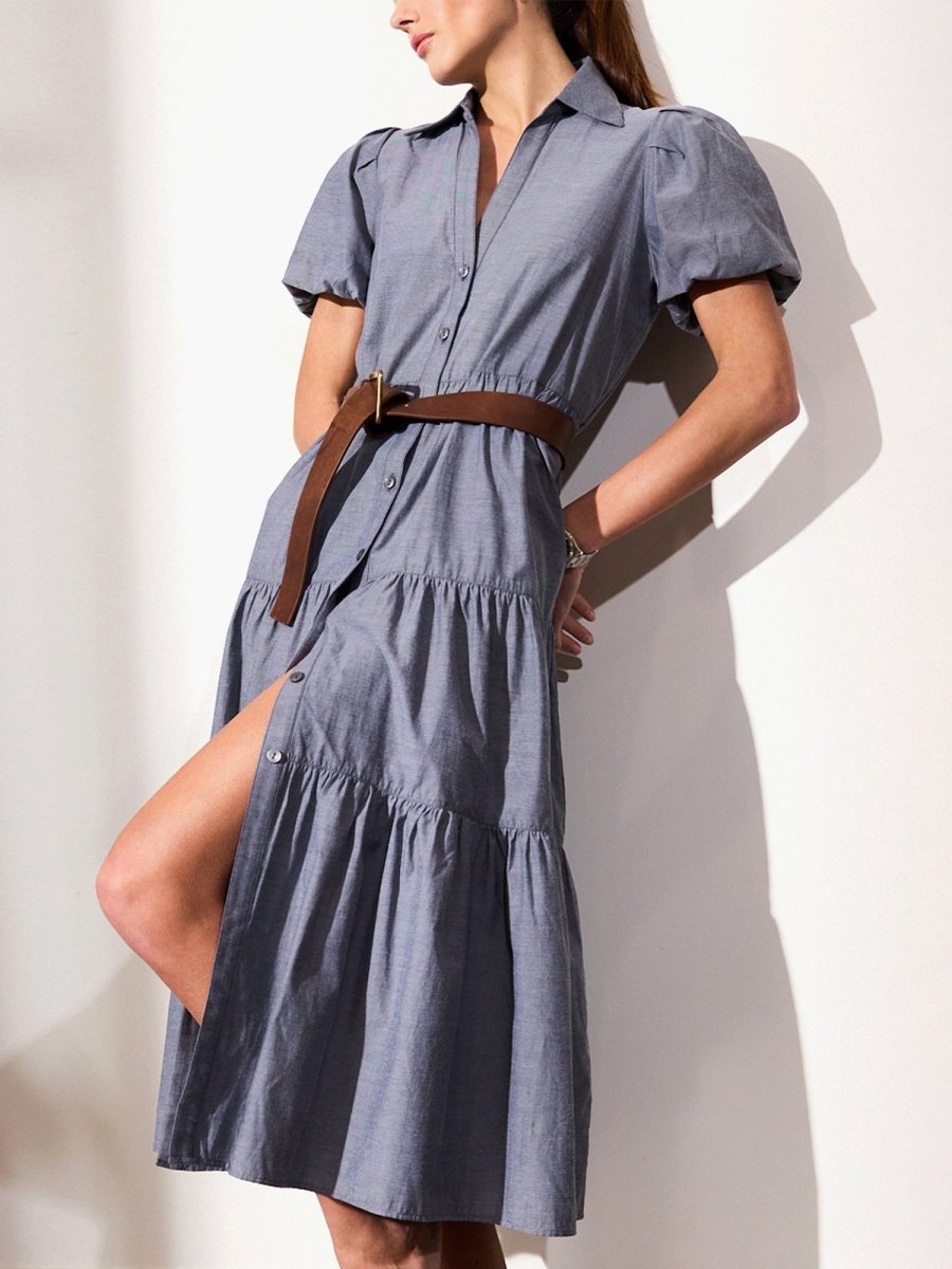 brochu walker denim dress The Havana Denim Dress in California Wash | M | Brochu Walker