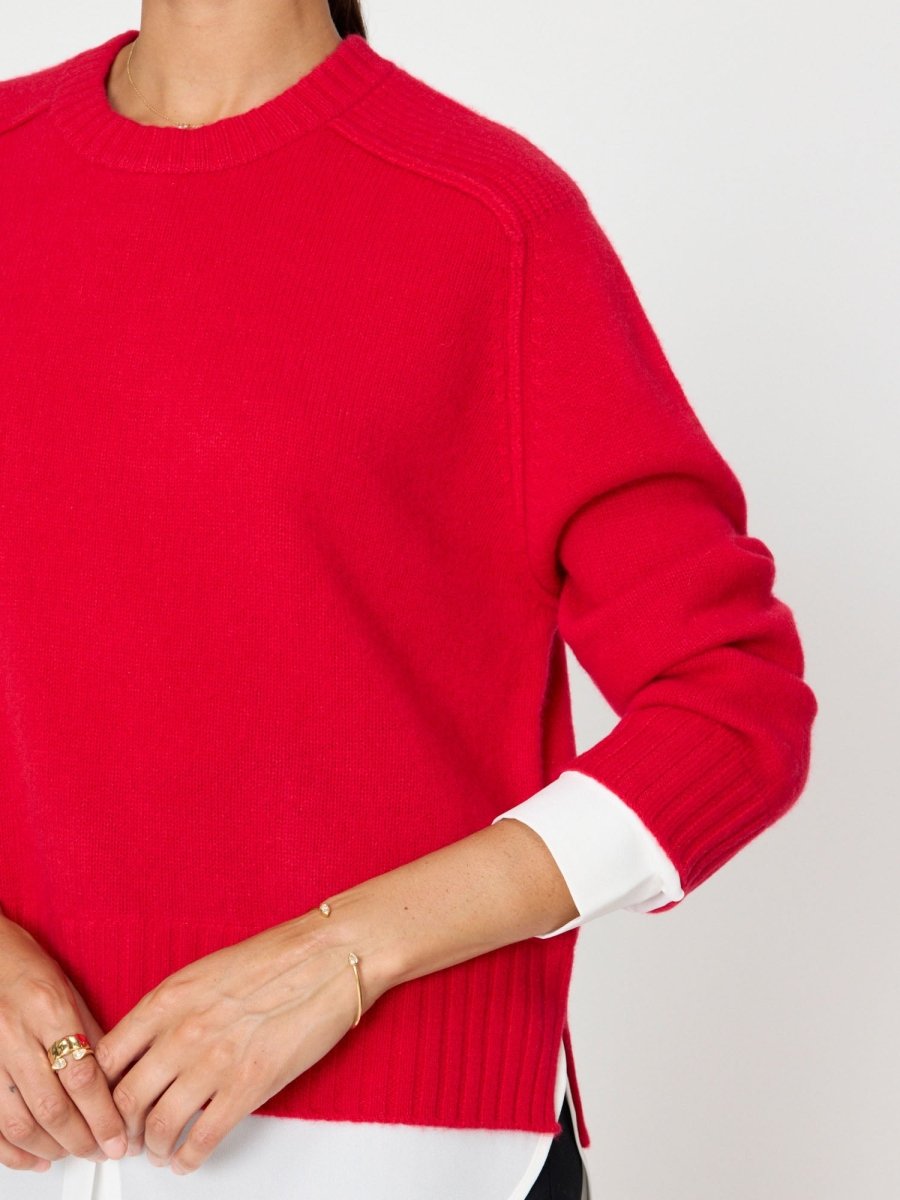 Women's Parson Crew Looker in Aura Red | Brochu Walker