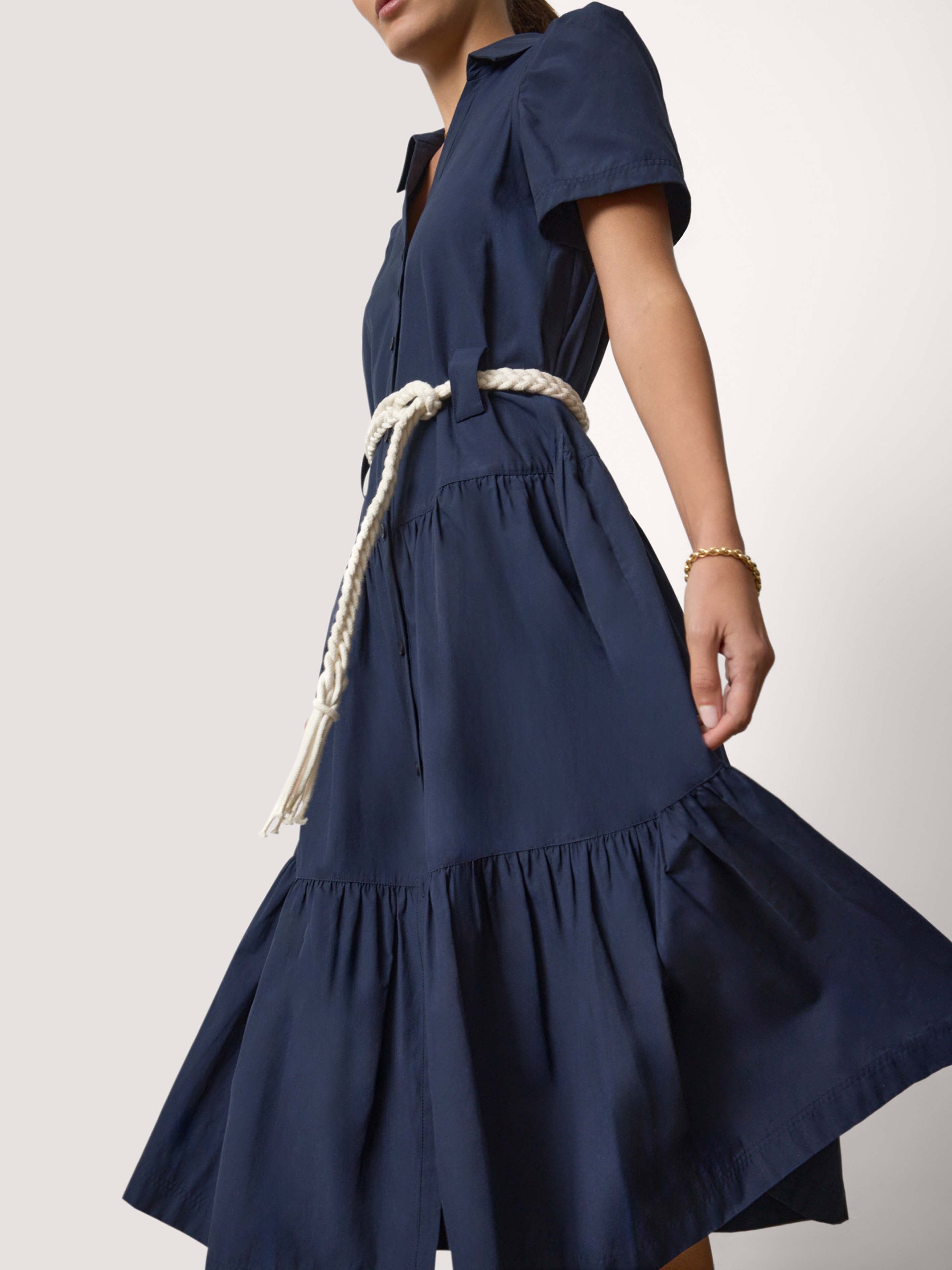 Navy Midi Dress - Alina | Brochu Walker