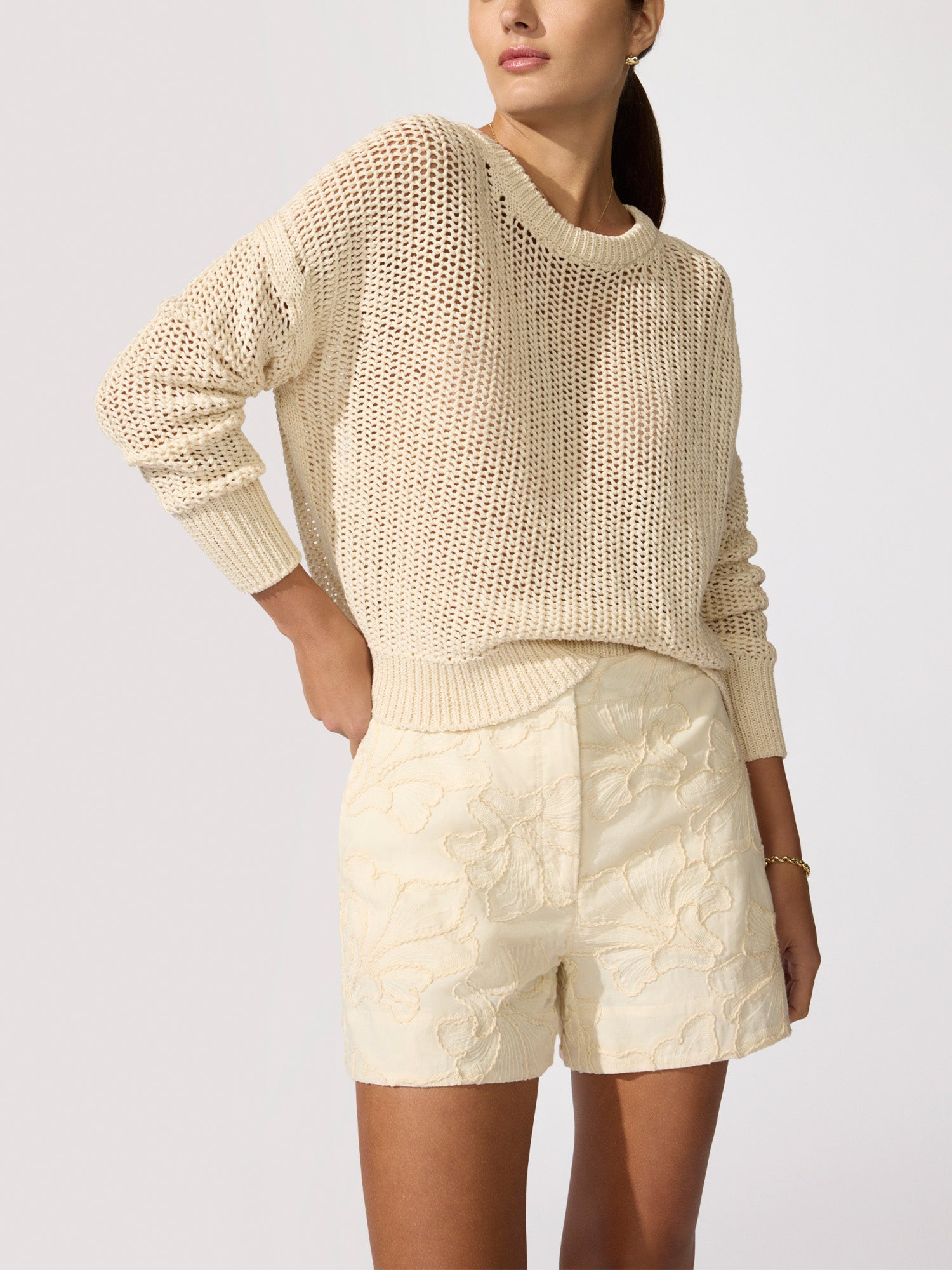 The Kaia Embroidered Short
