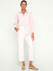 Everyday button up light pink shirt full length