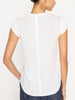 Lane white scoop neckline t-shirt back view