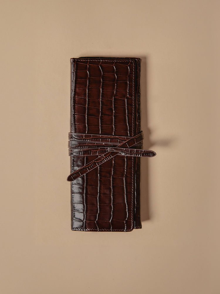 The Jewelry Croco Travel Roll, image 7 of 8