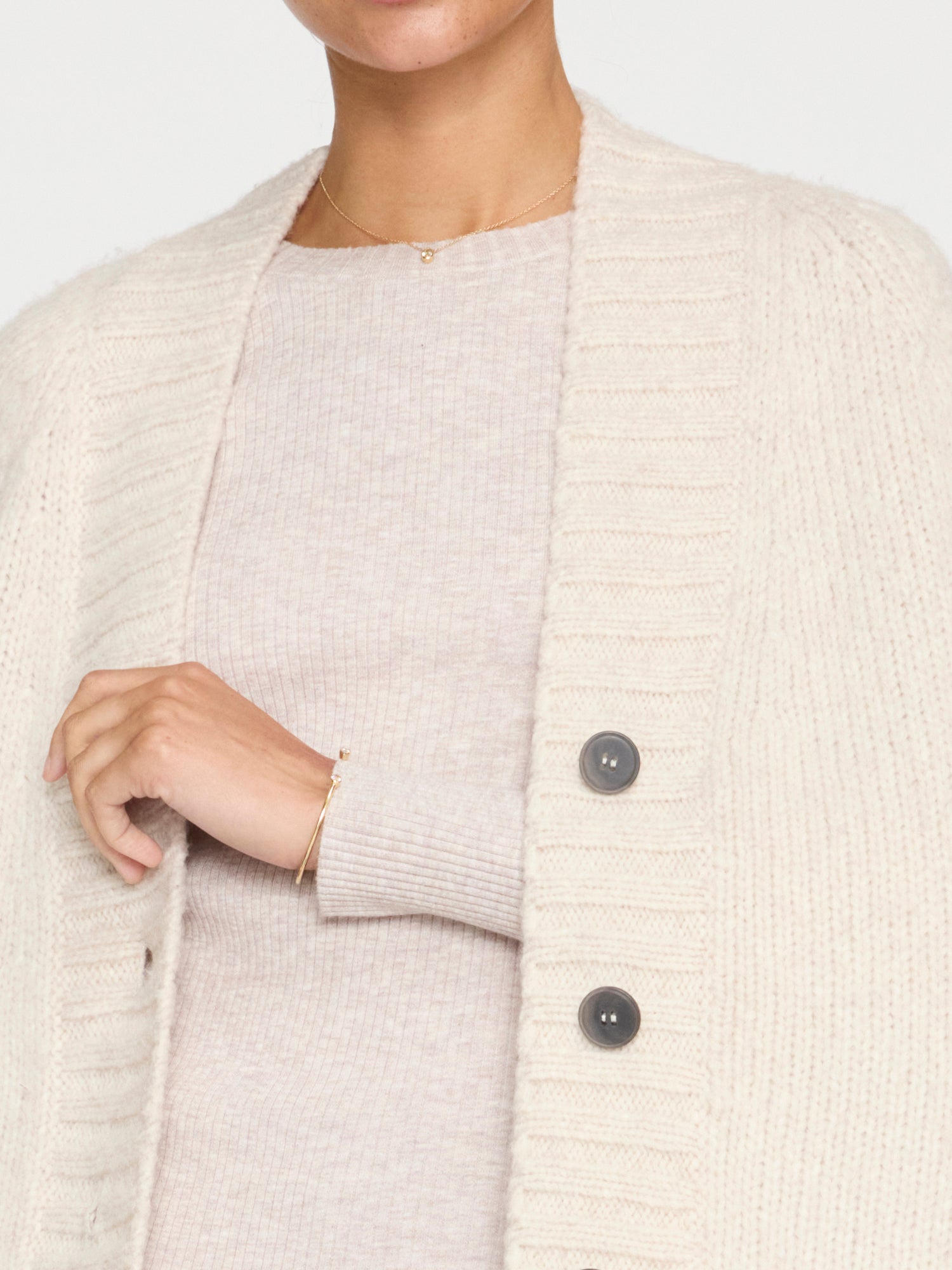 Women's Cassian Cardigan in Haze Mélange | Brochu Walker Women's Cassian Cardigan in Haze Mélange | Brochu Walker