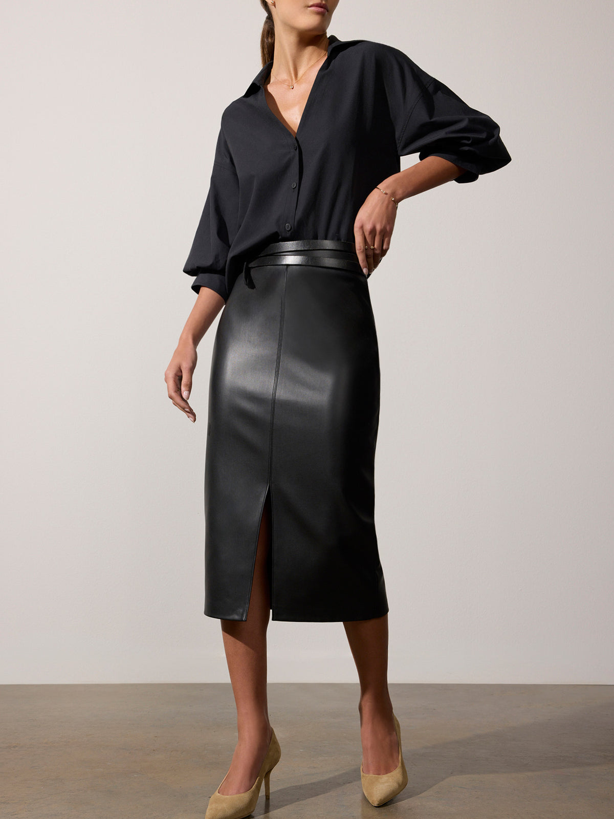 Black Onyx 색상의 The Esme Skirt