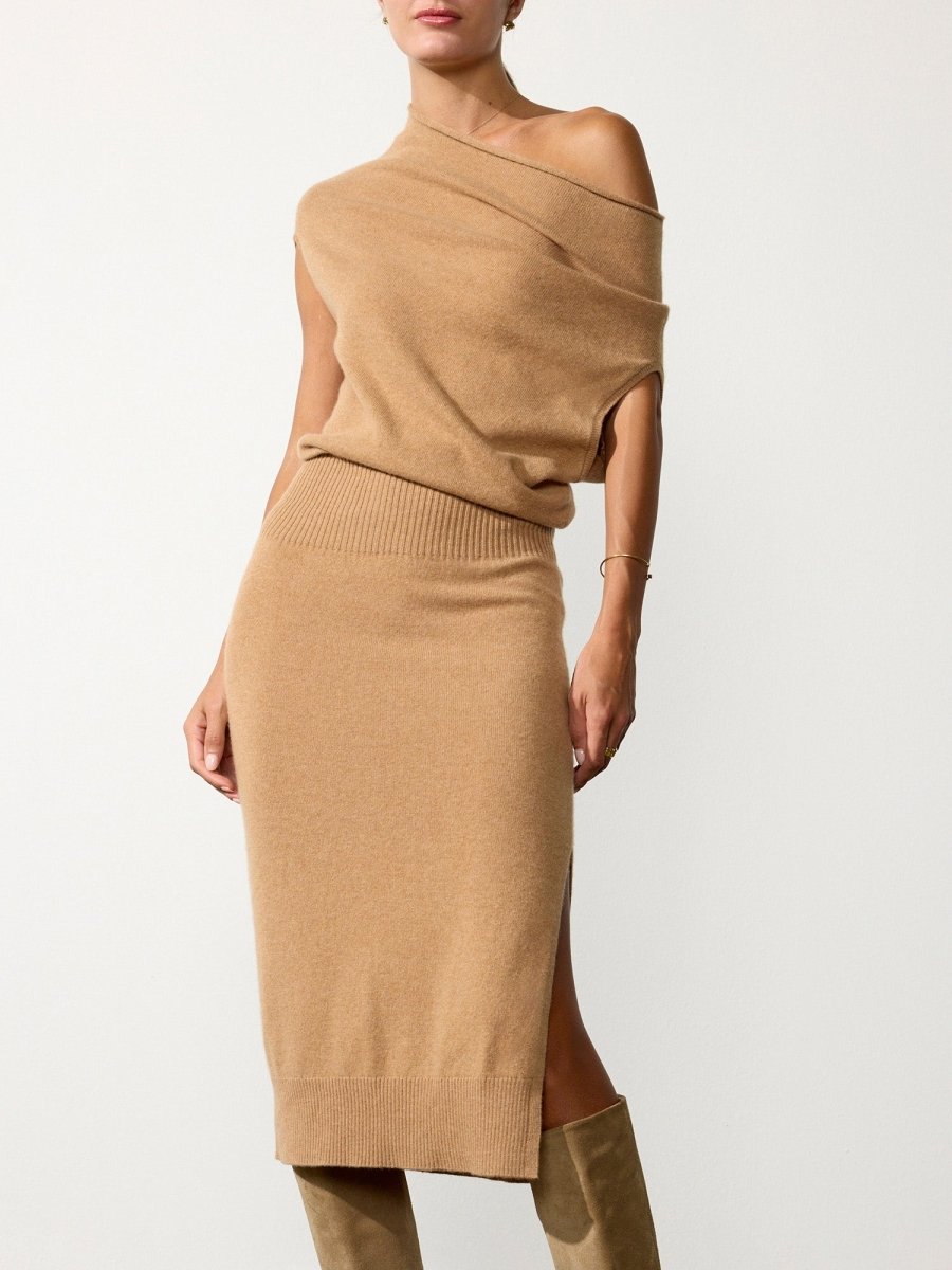The Lori Sleeveless Cashmere Dress