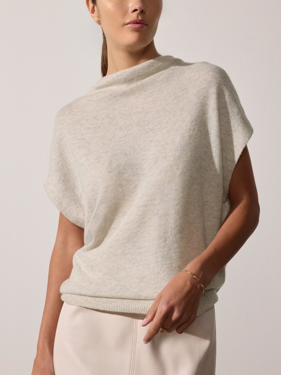 The Morten Funnel Neck Cashmere Top
