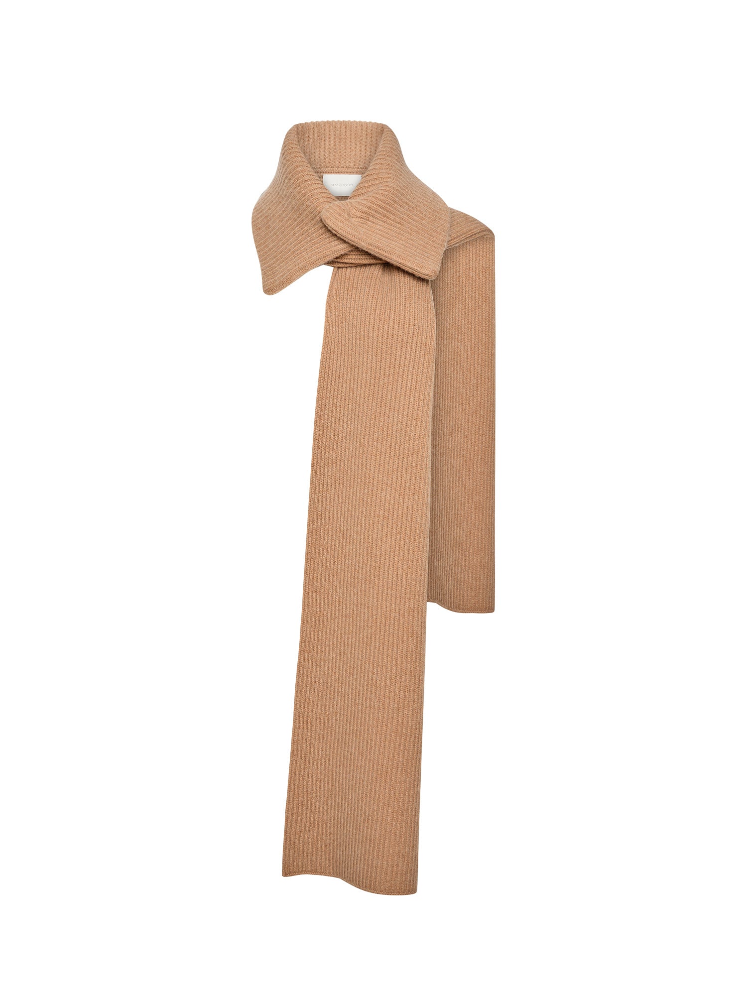Women's Collared Scarf in Camel Mélange | Brochu Walker