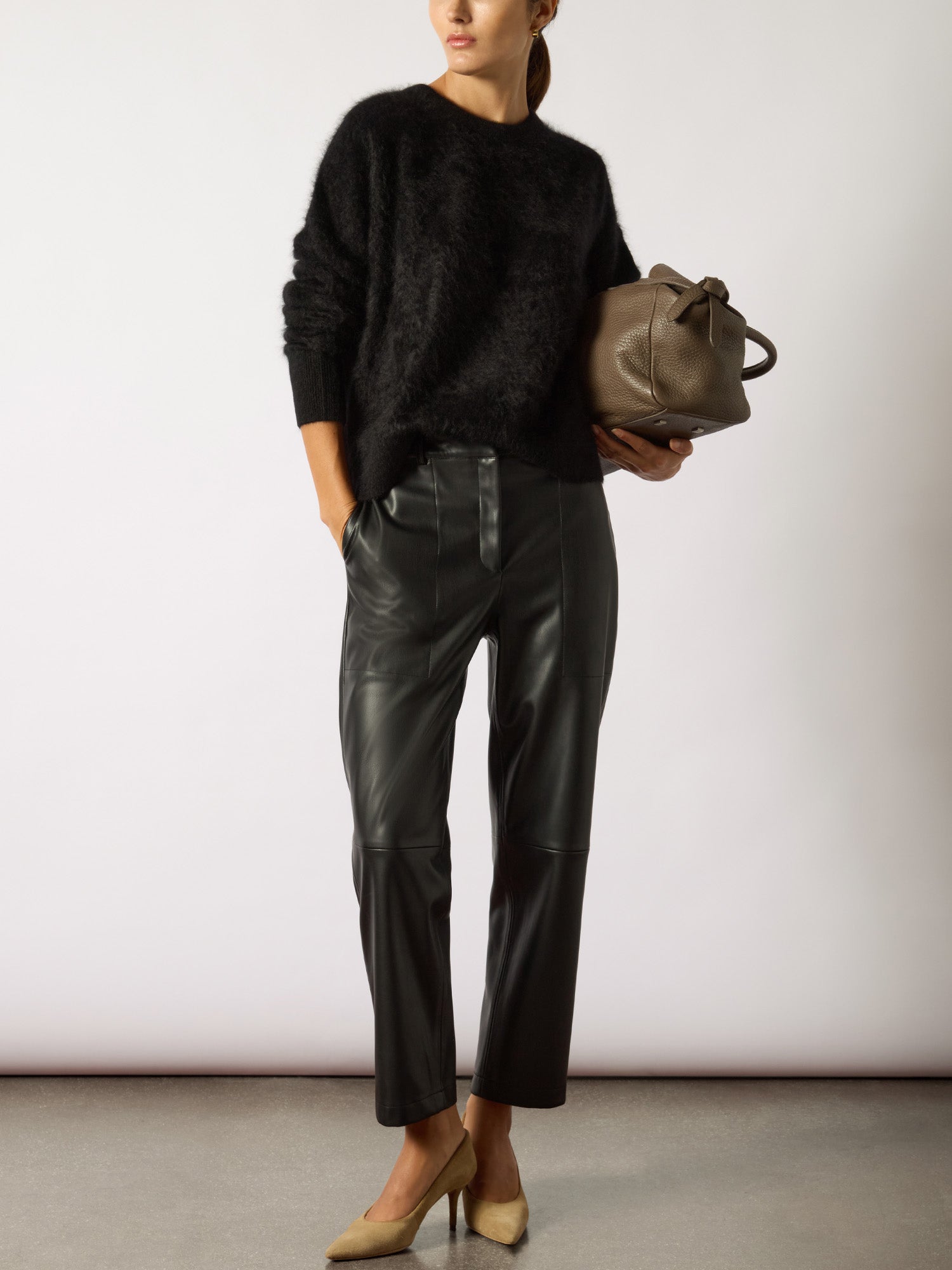 The Stone Vegan Leather Pant