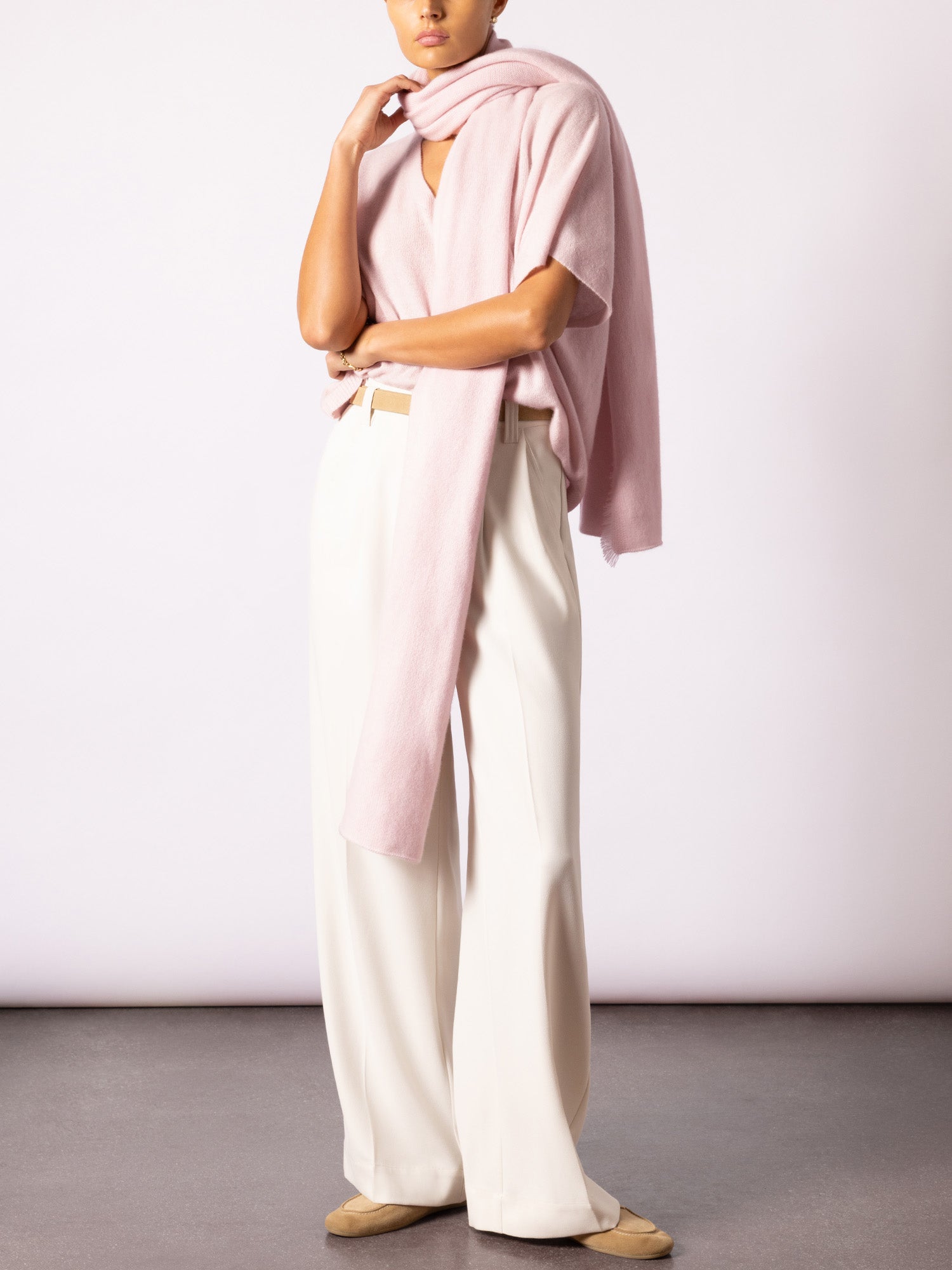 The Cashmere Fringe Wrap