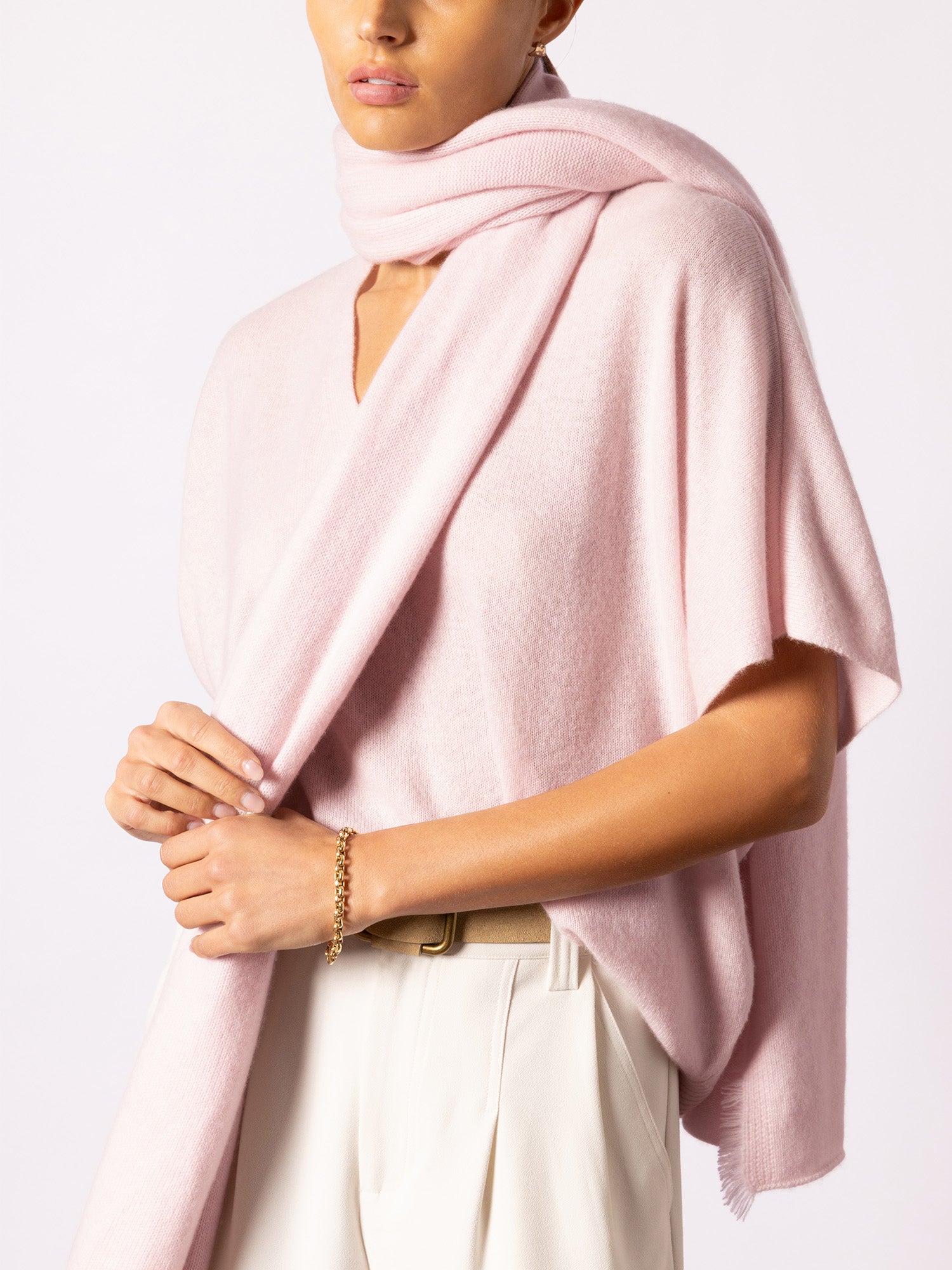 The Cashmere Fringe Wrap