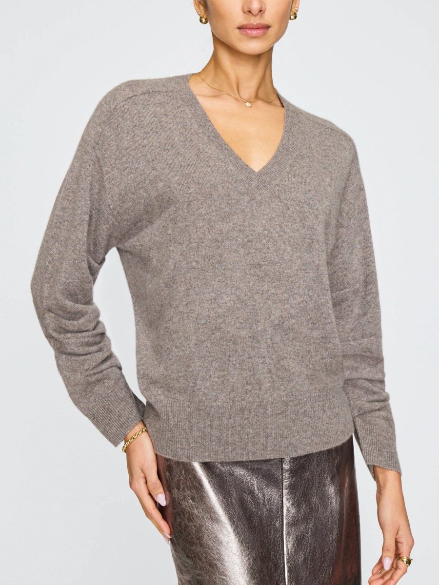 Women's Ennes Sweater in Otter Melange | Brochu Walker