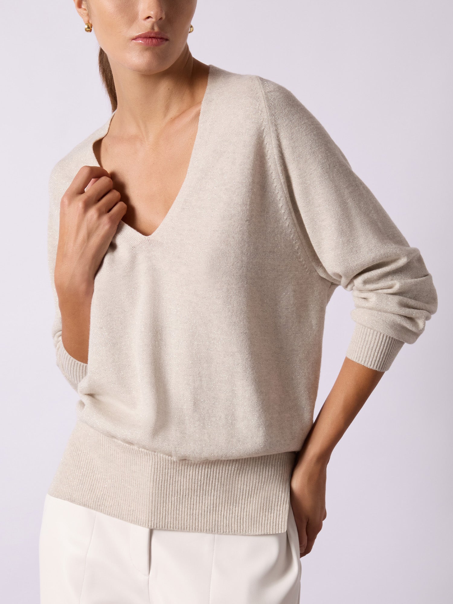 Women's Estelle Vee in Metallic Mist Mélange | Brochu Walker