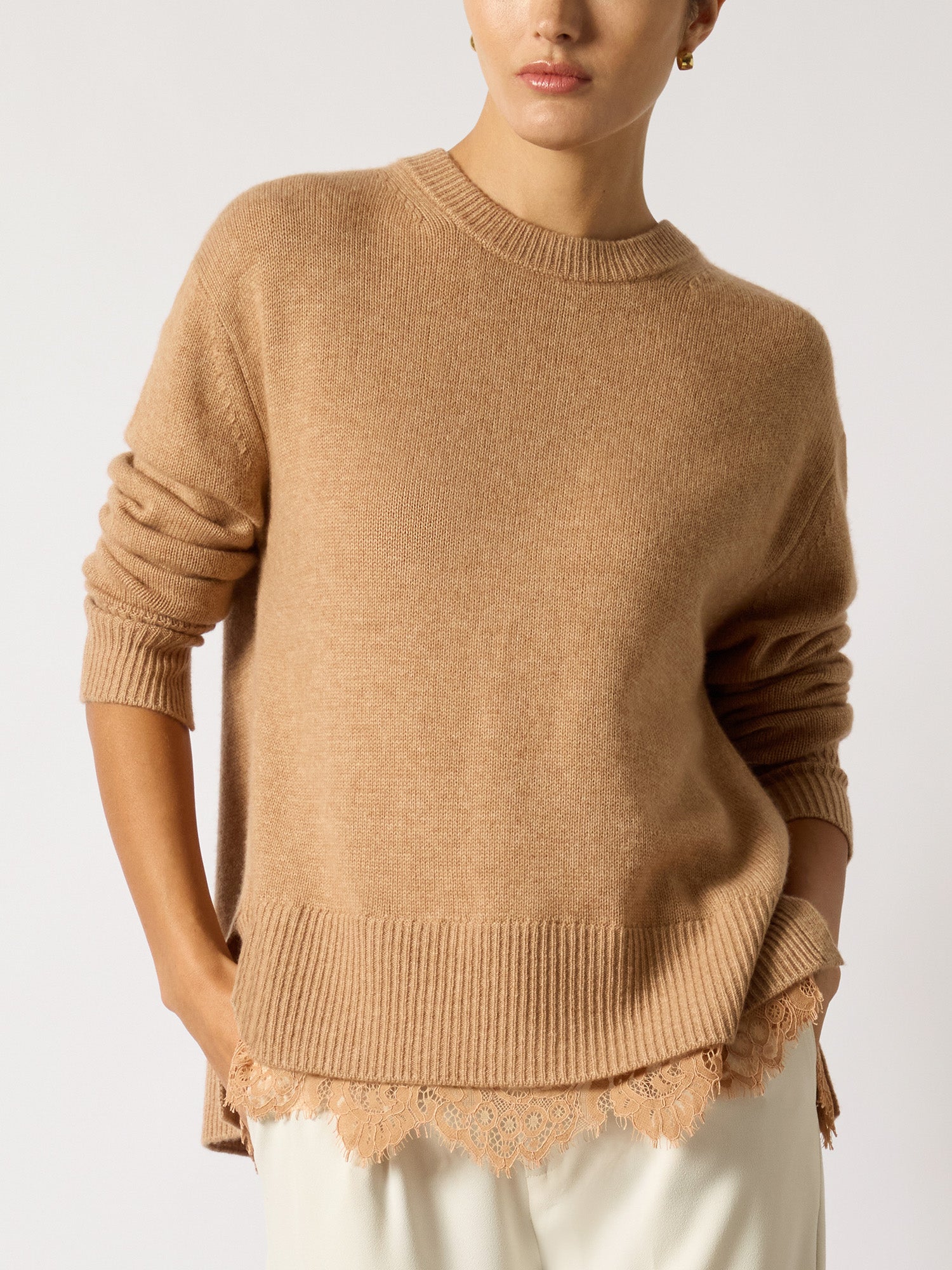 Women's Marte Lace Looker in Camel Mélange with Camel | Brochu Walker