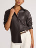 The Pia Vegan Leather Shirt