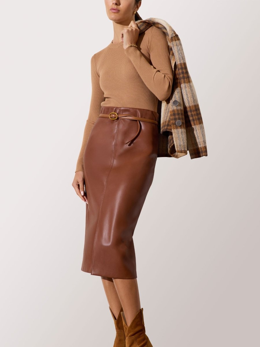 Women's Esme Skirt in Cognac | Brochu Walker