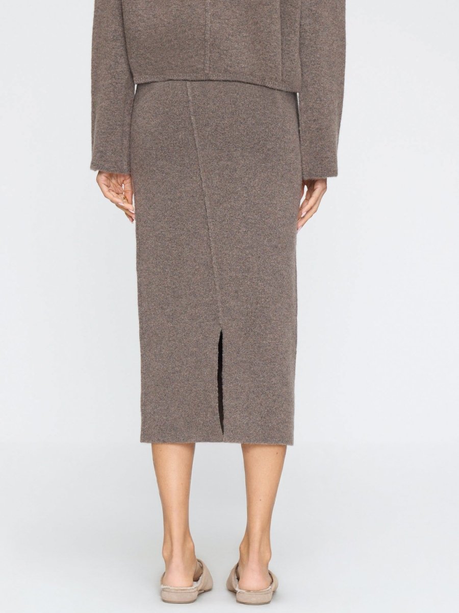 Women's Tia Skirt in Otter Mélange | Brochu Walker