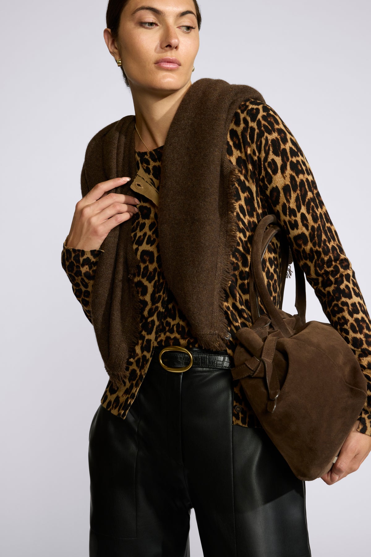 The Cashmere Fringe Shoulder Square, image 3 of 5
