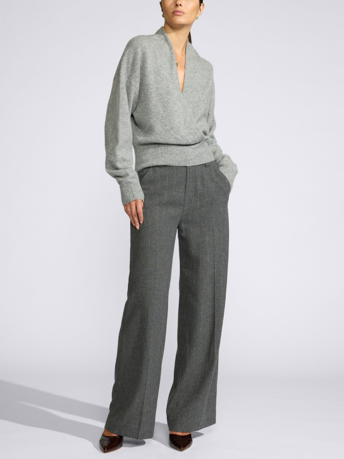The Astrid Wrap Cashmere Pullover, image 7 of 9