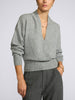 The Astrid Wrap Cashmere Pullover