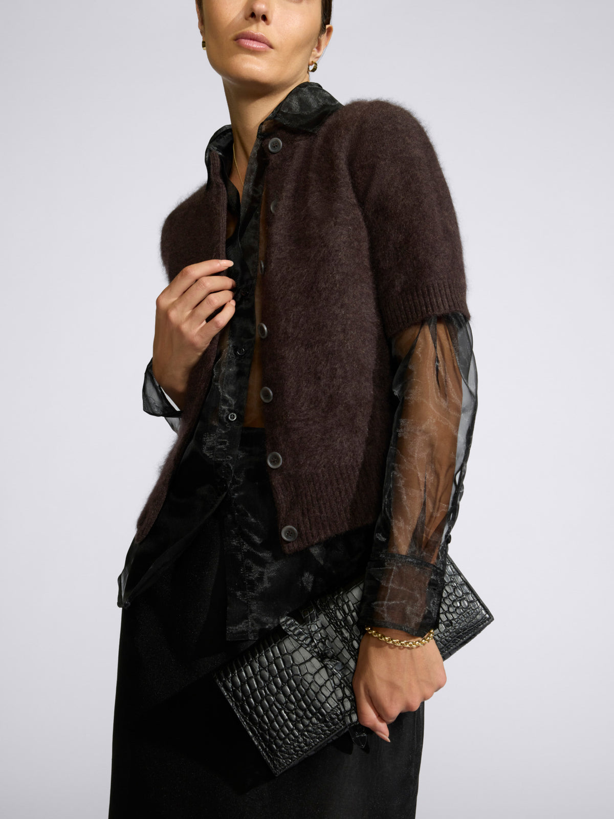 The Brushed Cashmere Rhea Cardigan