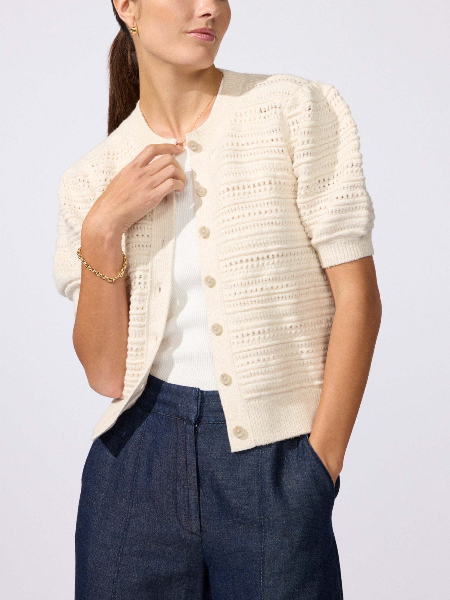 The Havana Multi Stitch Cardigan