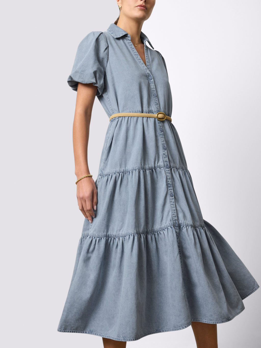 The Havana Denim Dress in California Wash | XS | Brochu Walker