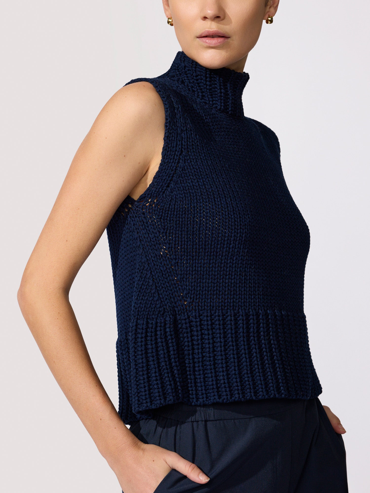 Women's Joseph Top in Navy | Brochu Walker