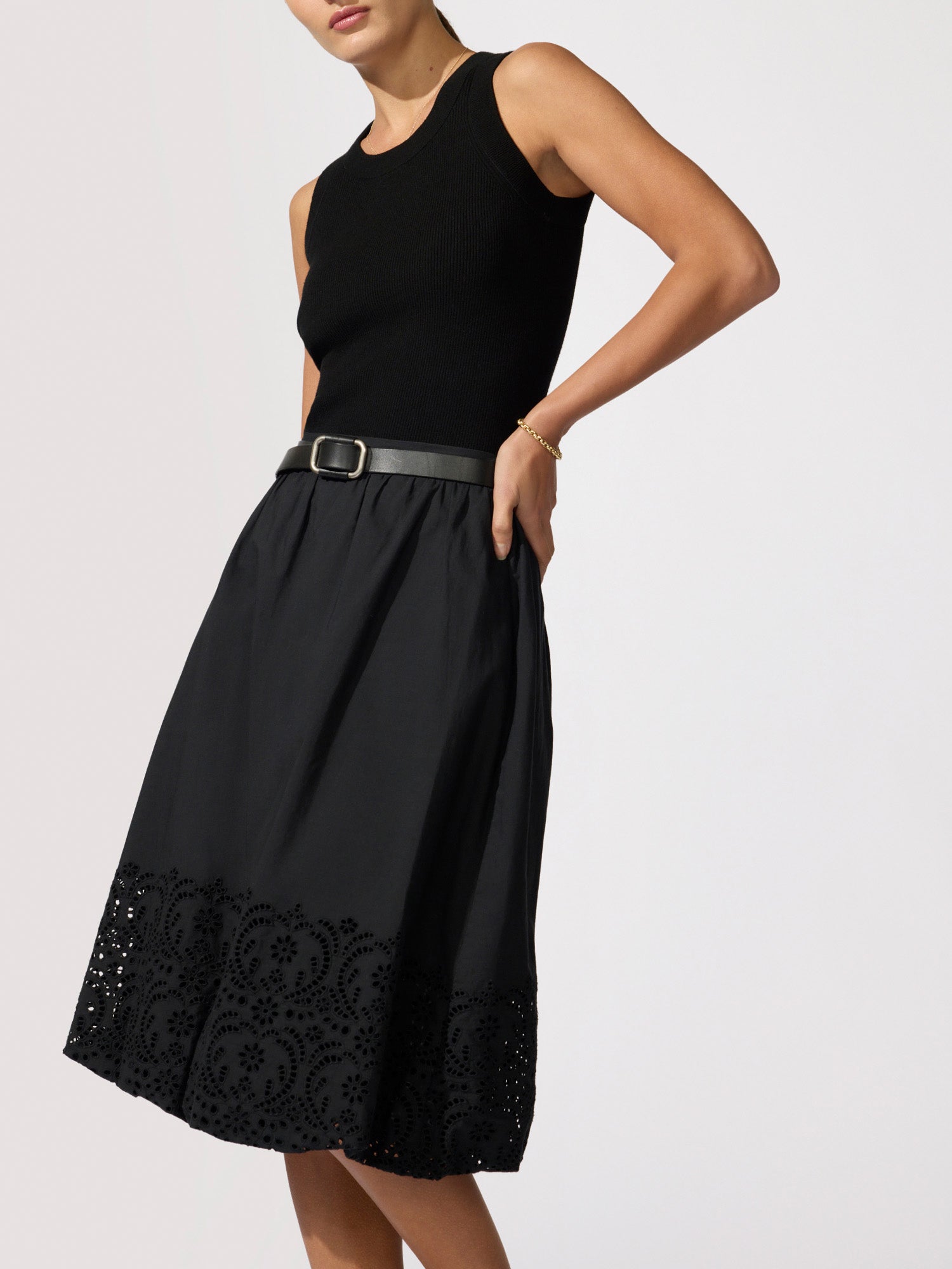 The Loti Eyelet Bubble Skirt