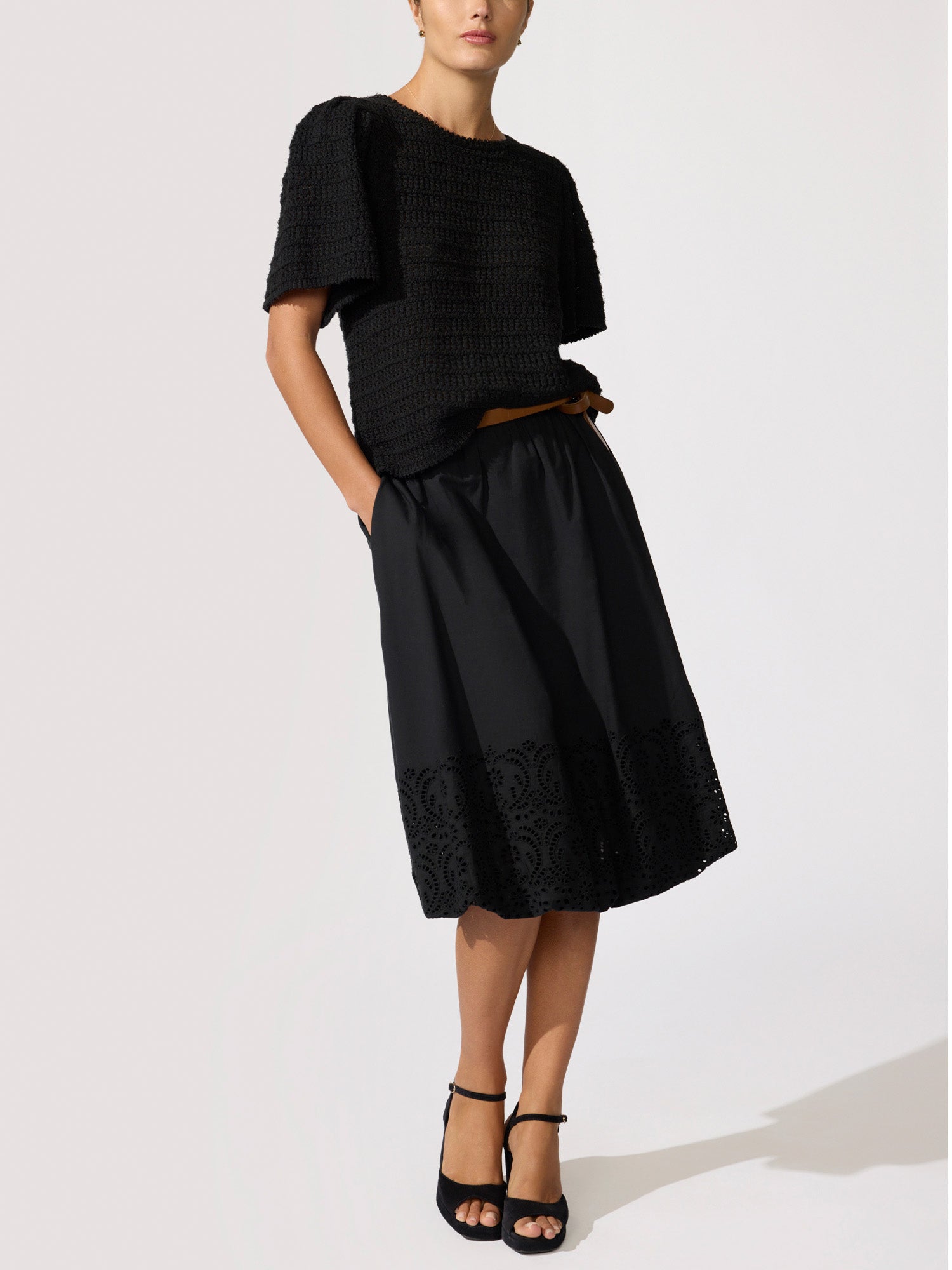 The Loti Eyelet Bubble Skirt