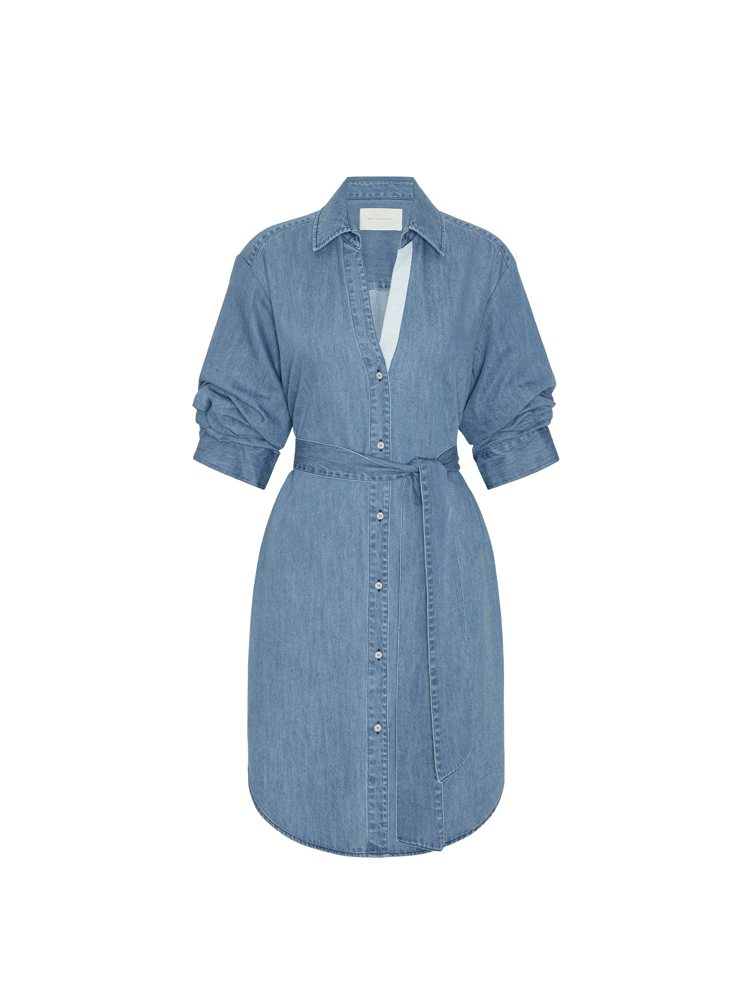 The Pia Denim Dress in Atlantic Wash | L | Brochu Walker