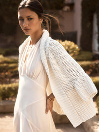 The Fida Handknit Shrug