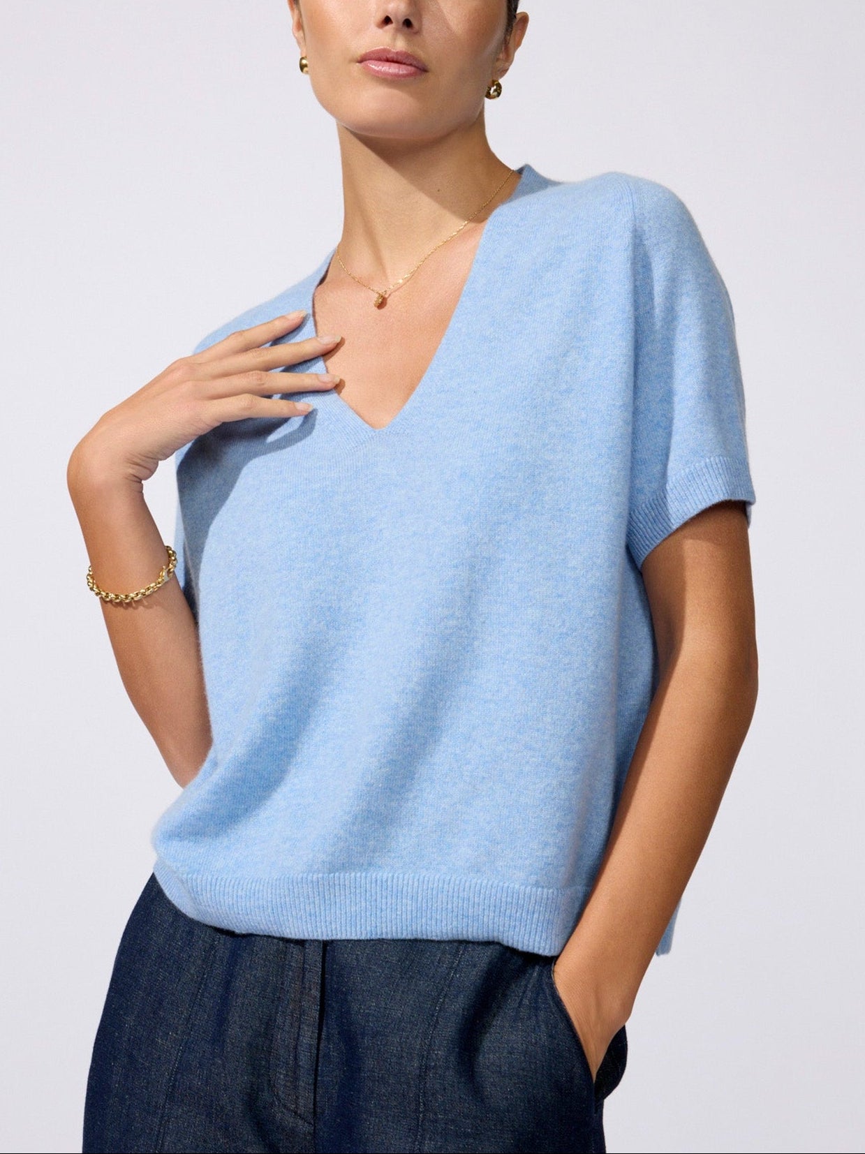 The Ivy Cashmere Vee