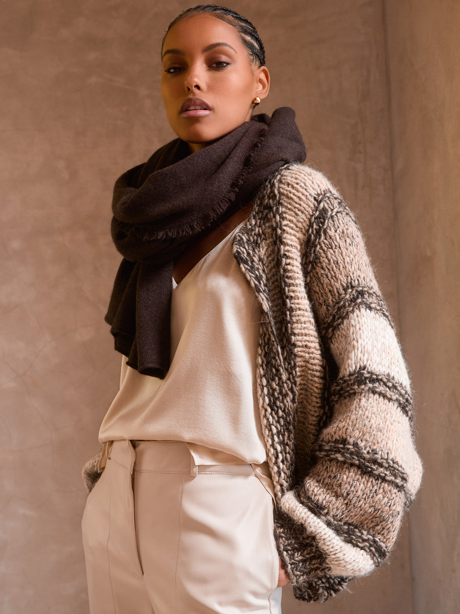 The Cashmere Fringe Wrap
