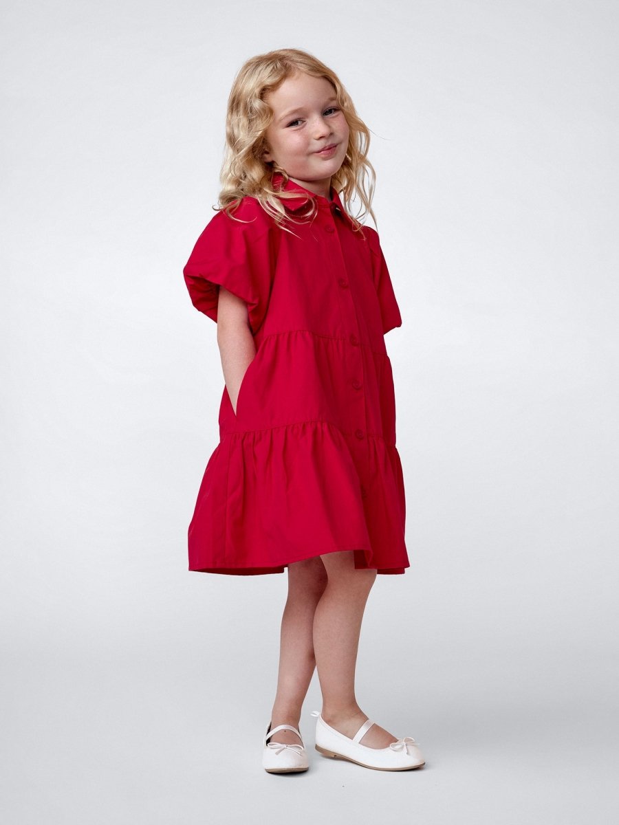 carmine mini dress Women's Girls Havana Mini in Carmine Red | Brochu Walker 6